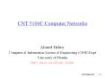 CNT 5106C Computer Networks Ahmed Helmy Computer 