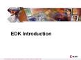 EDK Introduction This material exempt per Department o