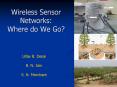 Wireless Sensor Networks: Where do We Go? Uday B. Desai B