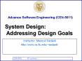 Advance Software Engineering (CEN-5011) System Desig