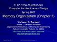 ELEC 5200-001/6200-001 Computer Architecture and Desig