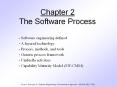 Chapter 2 The Software Process Software engineering define