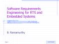 Software Requirements Engineering for RTS and Embedde