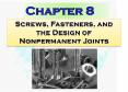 * * * 8-1 Thread Standards and Definitions 8-2 The Mechanic