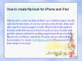 How to create flip book for iPhone and iPad