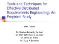 Tools and Techniques for Effective Distributed Requirement