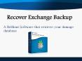 Recover Exchange Backup