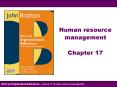 Human resource management Chapter 17 Strategic HRM (2) 