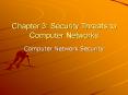 Chapter 3: Security Threats to Computer Networks Compute