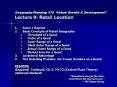 Geography/Planning 379  Urban Growth & Development  Lectur