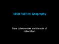 1050 Political Geography State cohesiveness and the role o