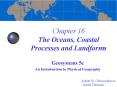 Chapter 16 The Oceans, Coastal Processes and Landform