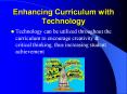 Enhancing Curriculum with Technology Technology can b