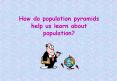 How do population pyramids help us learn about population