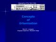 Geography of the Twin Cities Concepts of Urbanization Davi