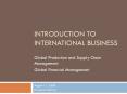 INTRODUCTION TO INTERNATIONAL BUSINESS Global Production an
