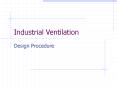 Industrial Ventilation Design Procedure Industria