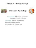 ... Personality theory, counseling skills, communicatio