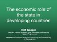 The economic role of the state in developing countries Rol