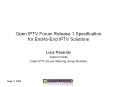 Open IPTV Forum Release 1 Specification for End-to-End IPT