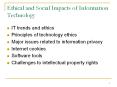 IT trends and ethics Principles of technology ethics ..