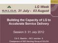 LG Week 31 July - 03 August Building the Capacity of LG t