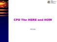 CPD The HERE and NOW RPSGB CPD Cycle What do we mean b