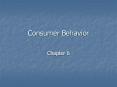 Consumer Behavior Chapter 6 What is Consumer Behavior?