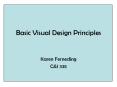 Basic Visual Design Principles Karen Ferneding C&I 335 Wha