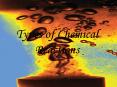 Types of Chemical Reactions Combination/ Synthesis 2 or mor