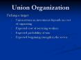 Union Organization Picking a target Union return o