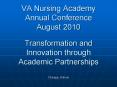VA Nursing Academy Annual Conference August 201