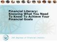 Financial Literacy: Knowing What You Need To Know To Achiev