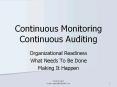Continuous Monitoring Continuous Auditing Organizationa
