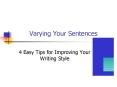 Varying Your Sentences 4 Easy Tips for Improving You
