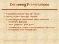 Delivering Presentations Presentation skills develop wit