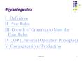 Psycholinguistics I . Definition II. Four Rules III. Growt