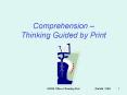 Reading Comprehension as a synthesis of complex skill