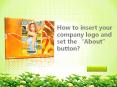 How to insert your company logo and set the About button