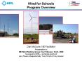 Wind for Schools Program Overview Dan McGuire, N