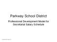 Parkway School District Professional Development Model fo