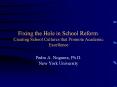 Fixing the Hole in School Reform: Creating School Culture