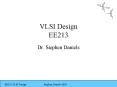 VLSI Design EE213 Dr. Stephen Daniels Module Aim