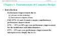 Chapter 1. Fundamentals of Computer Design Introductio