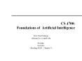 CS 4700: Foundations of Artificial Intelligence Prof. Bar