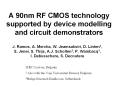 A 90nm RF CMOS technology supported by device modelling an
