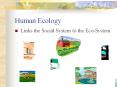 Human Ecology Links the Social System to the Eco-Syste