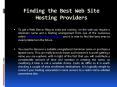 Finding the Best Web Site Hosting Providers