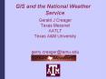 ... Flood Climatology GIS and the National Weather Servic