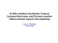 El Ni o Southern Oscillation-Tropical Cyclones/Hurricane